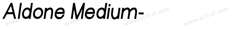 Aldone Medium字体转换